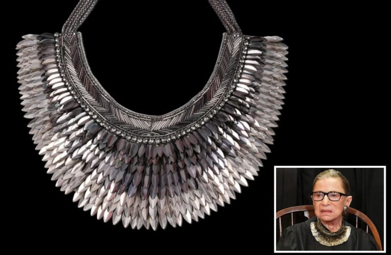 Ruth Bader Ginsburg’s collar to hit auction block