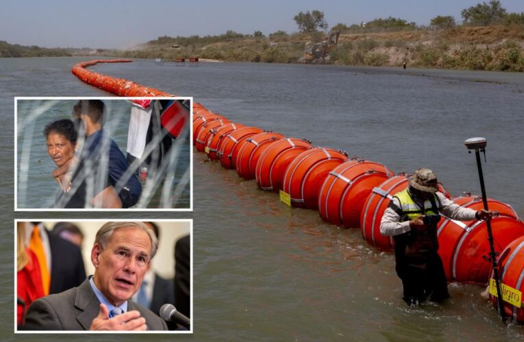 DOJ sues Texas over floating Rio Grande border barrier