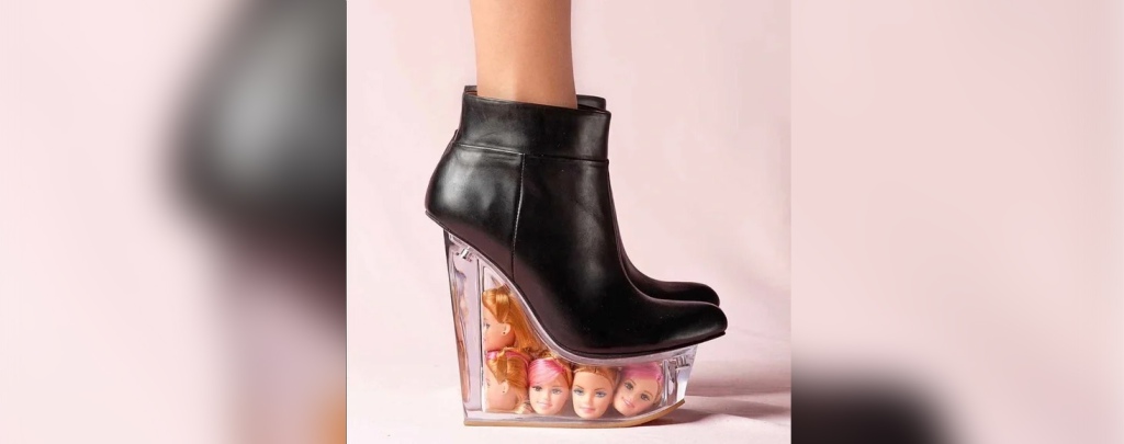 The shoes are seemingly by the designer Jeffrey Campbell, and debuted in 2013. 