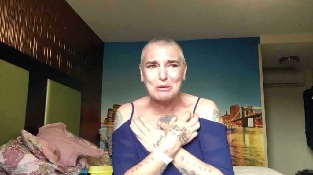 Sinead O'Connor was one of Ireland's most famous exports, but her short, tragic life was marred by misery. She is pictured in a 2017video confessional tearfully stating: "I'm all by myself, there is absolutely nobody in my life."