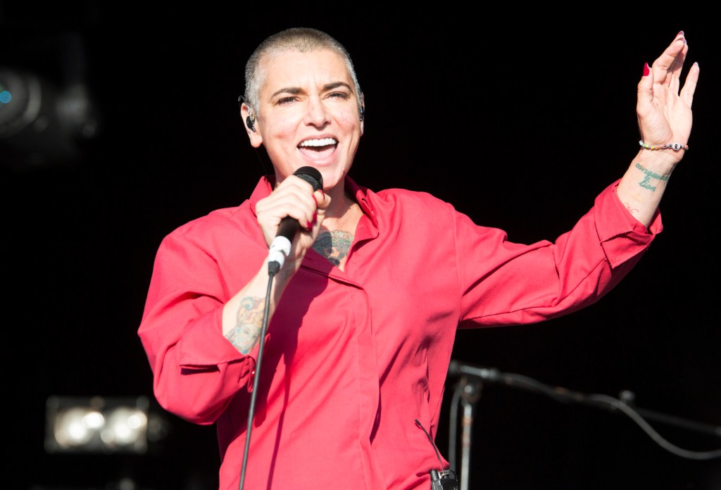 Sinead O'Connor singing. 