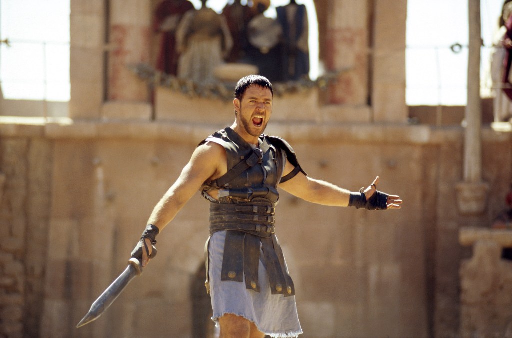 Russell Crowe in the original "Gladiator" movie. 