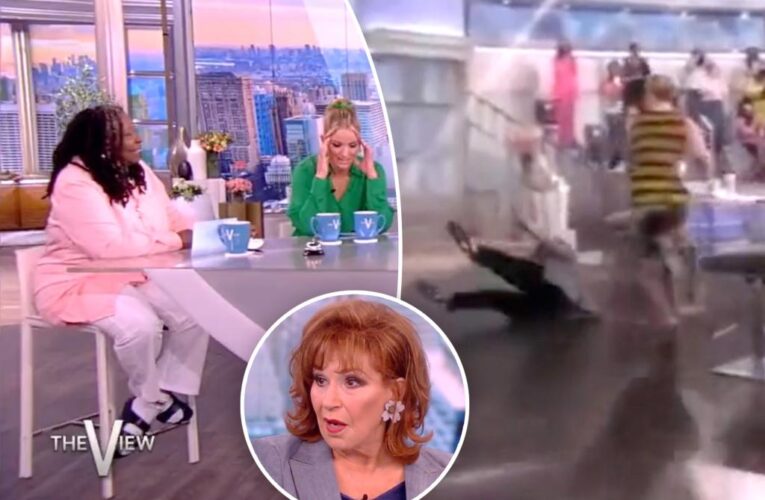 Joy Behar face plants on ‘The View’ after missing her seat