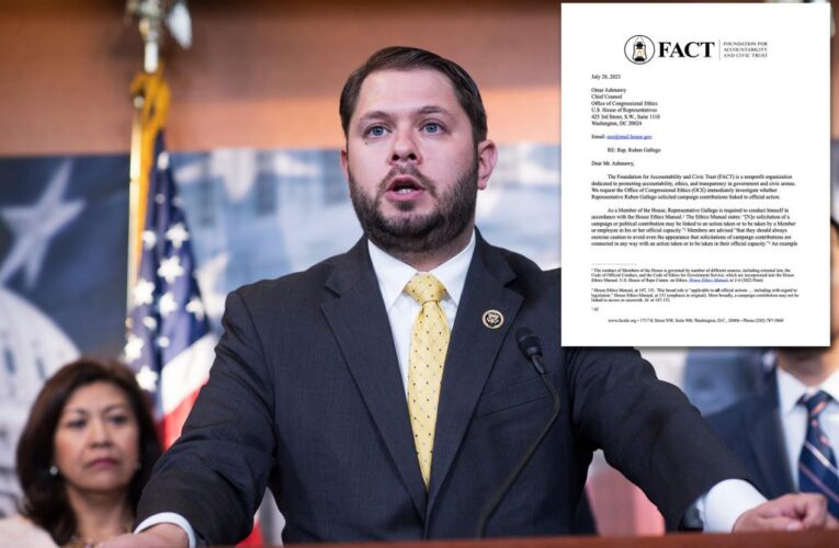 Ethics watchdog files House complaint against Rep. Gallego