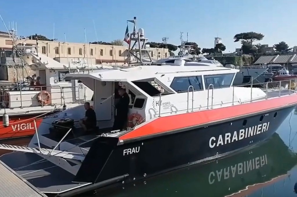 A boat from the carabinieri.