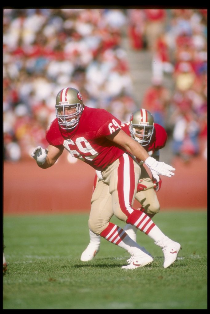 12 Nov 1989:  Offensive lineman Bruce Collie of the San Francisco 49ers.