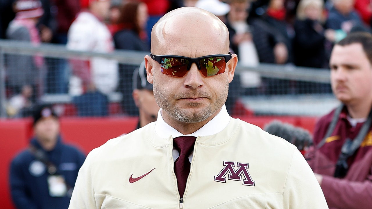 PJ Fleck on sidelines