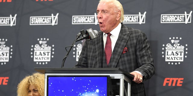 Ric Flair at podium