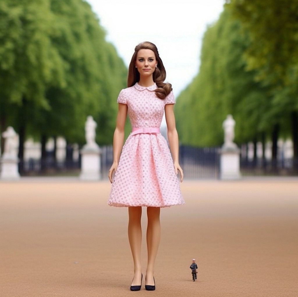 Kate Middleton as a barbie.