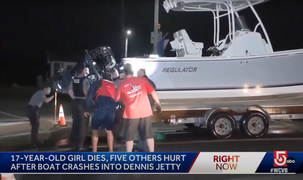 An investigation was open to find out what lead to the fatal crash but initial information gathered found the boat had two outboard engines and was registered out of Alabama.