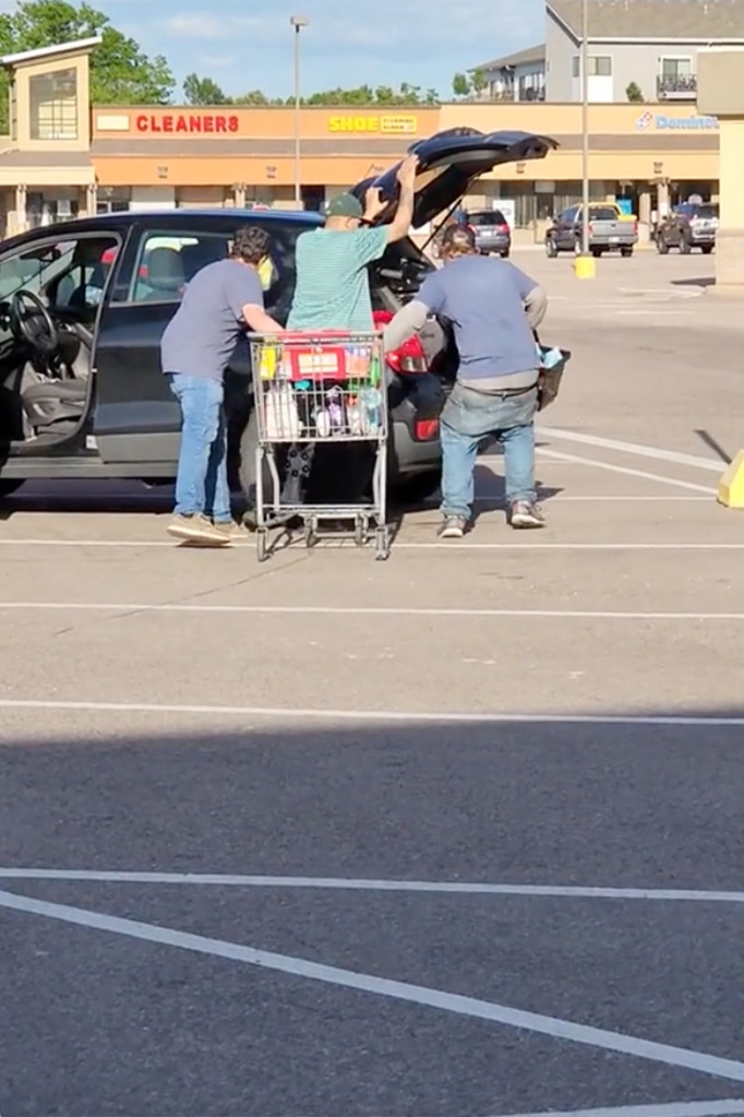 Burrola followed the three men from the store out to the parking lot, recording them the whole time.