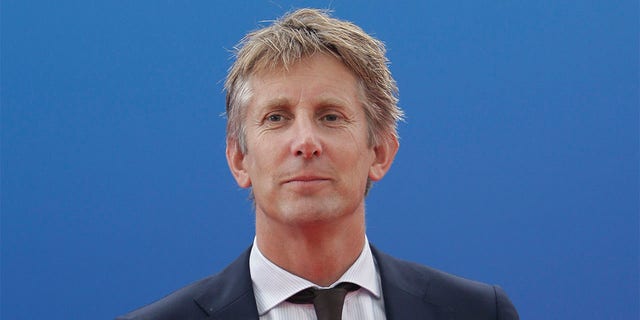 Edwin Van Der Sar stands