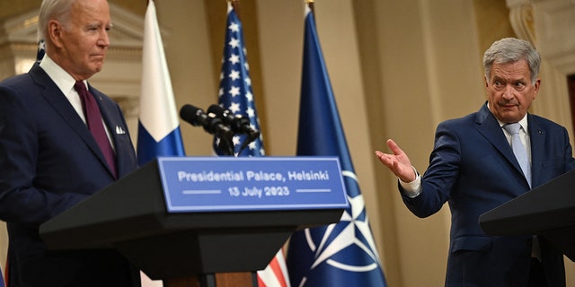 US President Joe Biden and Finland's President Sauli Niinisto