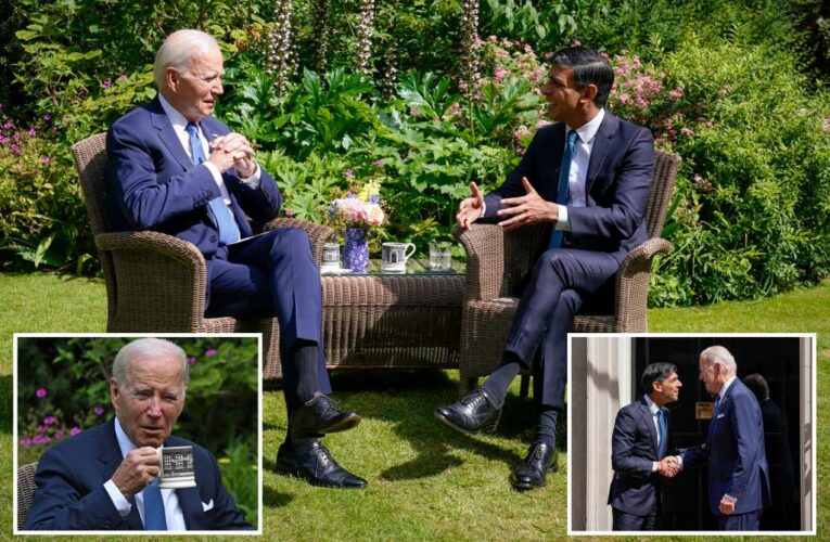 Biden meets UK leader Sunak before tea with King Charles