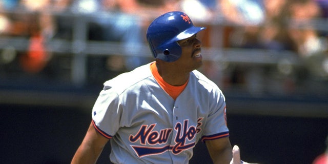 Bobby Bonilla after hitting the baseball