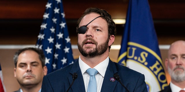 Rep. Dan Crenshaw speaks at U.S. Capitol