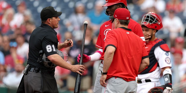 Bats check Elly De La Cruz's bat