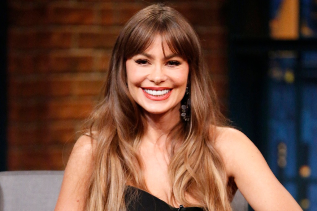 LATE NIGHT WITH SETH MEYERS -- Episode 585 -- Pictured: Actress Sofia Vergara on September 27, 2017 -- (Photo by: Lloyd Bishop/NBC/NBCU Photo Bank via Getty Images)