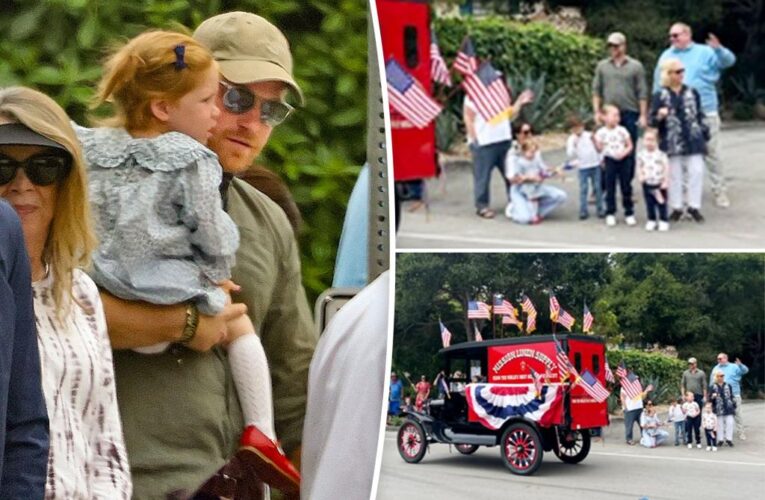 Exclusive photos reveal how Harry, Meghan, kids celebrated July 4