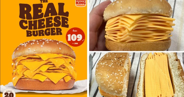 Cheese, please: A no-meat, all-cheese burger debuts at Burger King Thailand