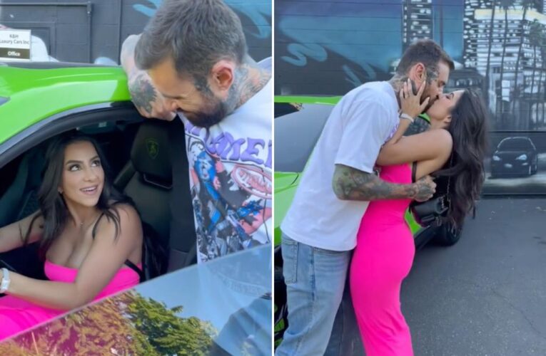 Adam22 under fire for buying porn star wife a Lamborghini
