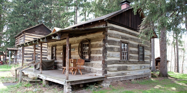 A log cabin