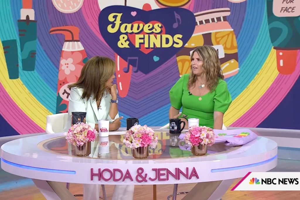 Jenna Bush Hager and Hoda Kotb on the Today show
