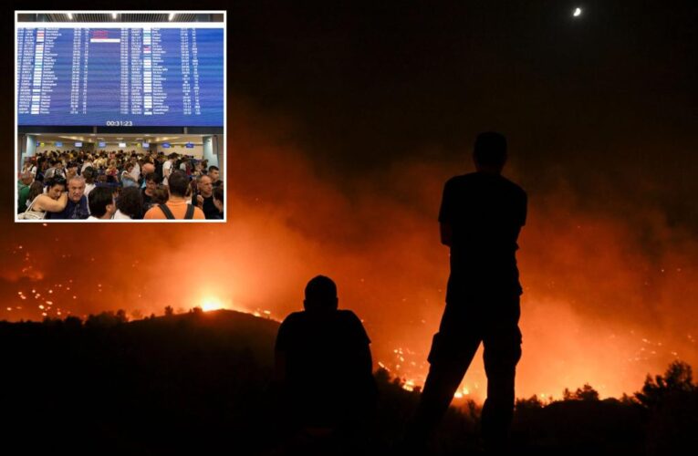 Repatriation flights head for Greece as wildfires force tourists to flee