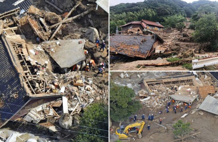 Heavy rain in southern Japan leaves up to six dead, 3 missing