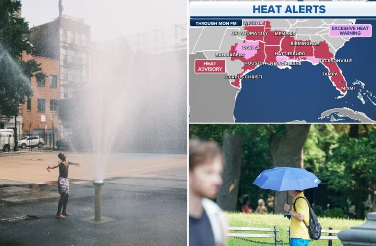 Triple-digit temperatures still felt across the South as heat wave breaks in the Northeast
