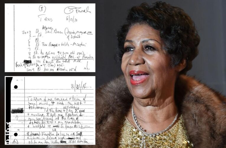 Here are Aretha Franklin’s two handwritten wills