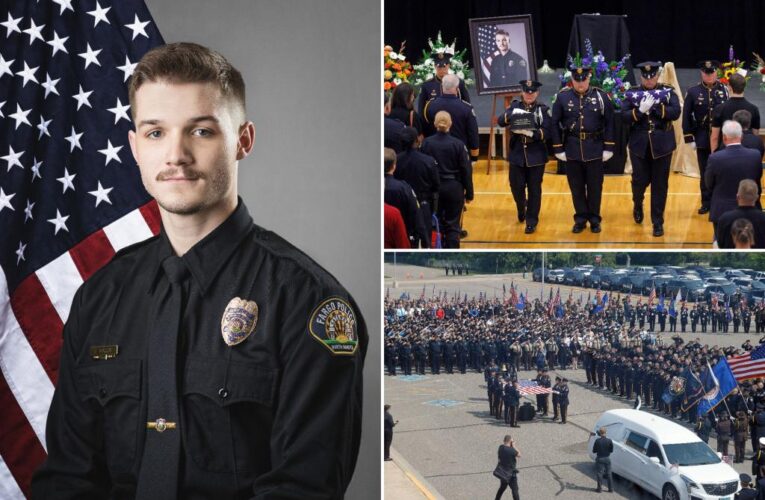 Fargo officer Jake Wallin killed in ambush remembered as ‘brave young man’