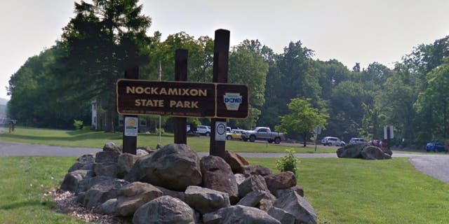 Nockamixon State Park sign