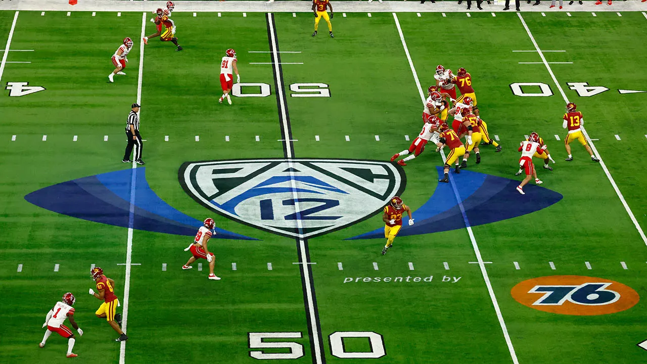 Pac 12 logo during title game