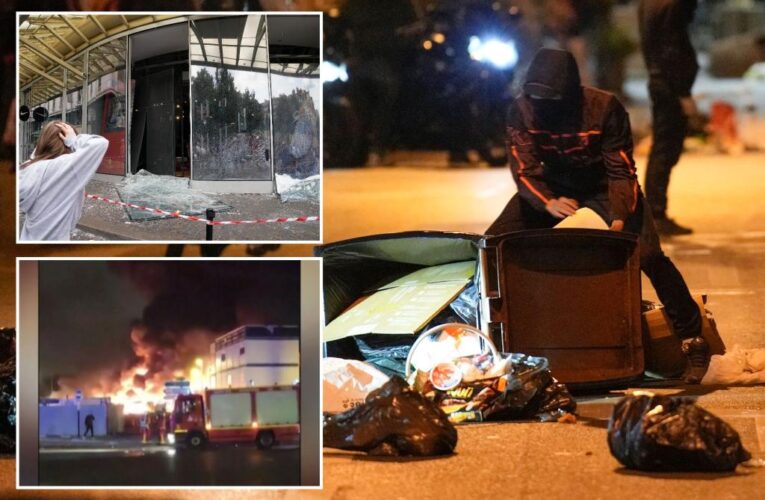 Rioters burn Paris Olympics pool over fatal police shooting of Nahel M