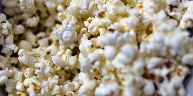 A close up of popcorn 