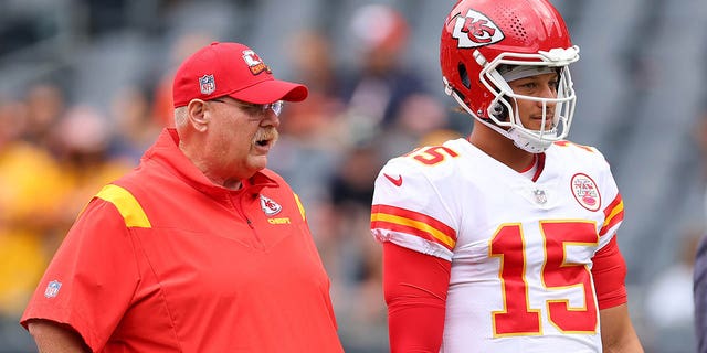 Andy Reid and Patrick Mahomes