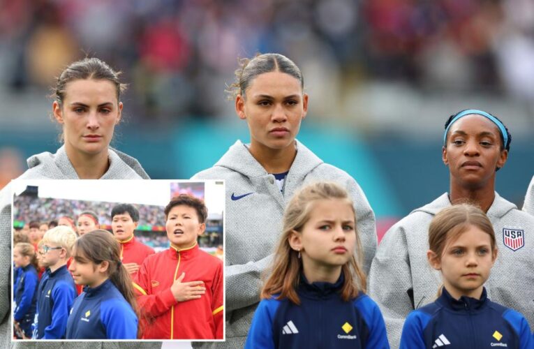 USWNT players largely silent during national anthem in World Cup opener