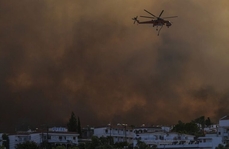 EU sends more firefighting planes to Greece as wildfires rage