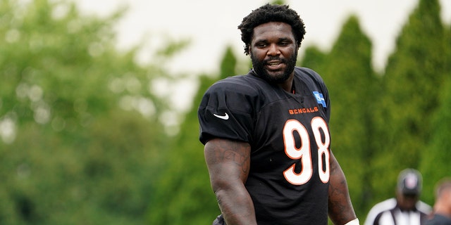 D.J. Reader at Bengals training camp