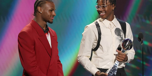 Bryce and Bronny James at the ESPYS