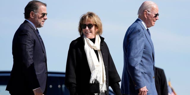 President Joe Biden walks to board Air Force One