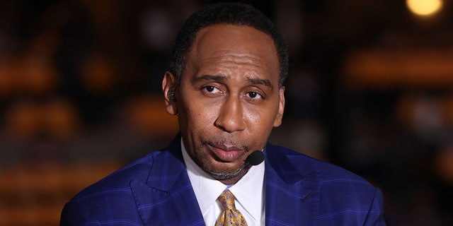 Stephen A. Smith at the Finals