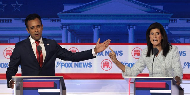 Haley, Ramaswamy argue on debate stage