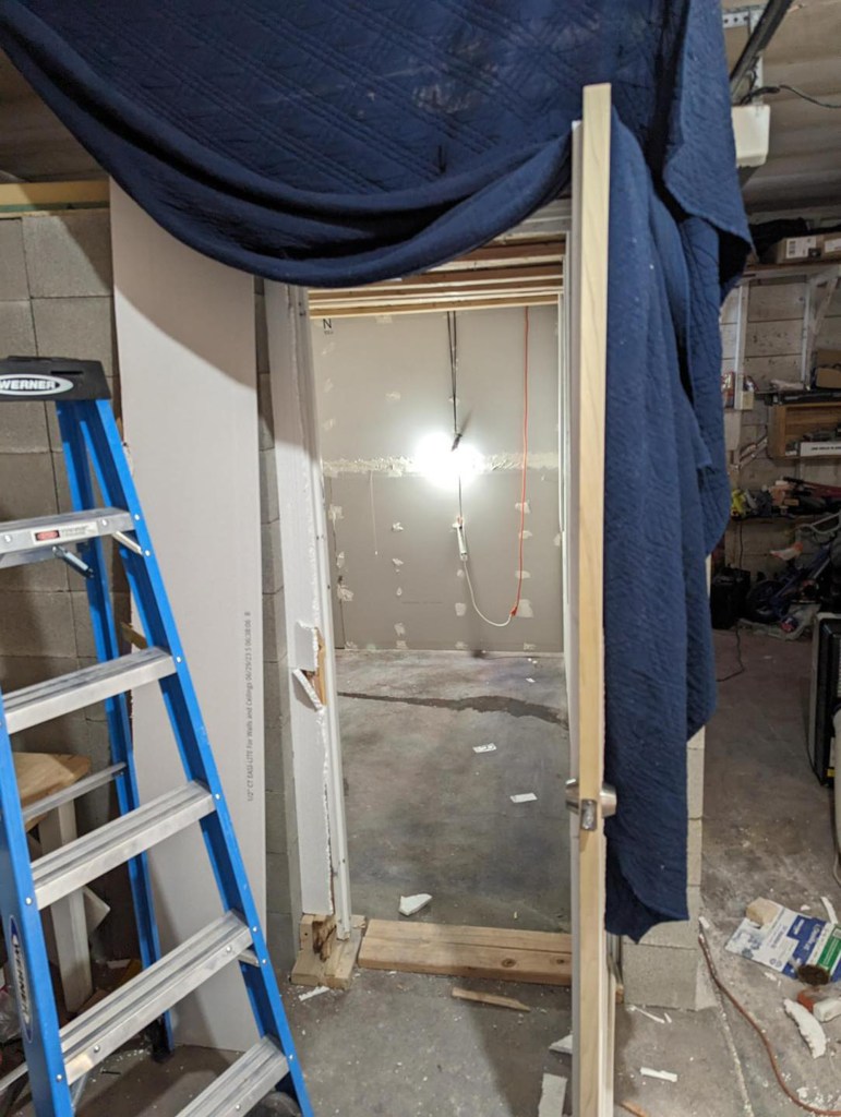 The cinderblock cell in Zuberi's home in Klamath Falls, where he stored the victim until she eventual escape.