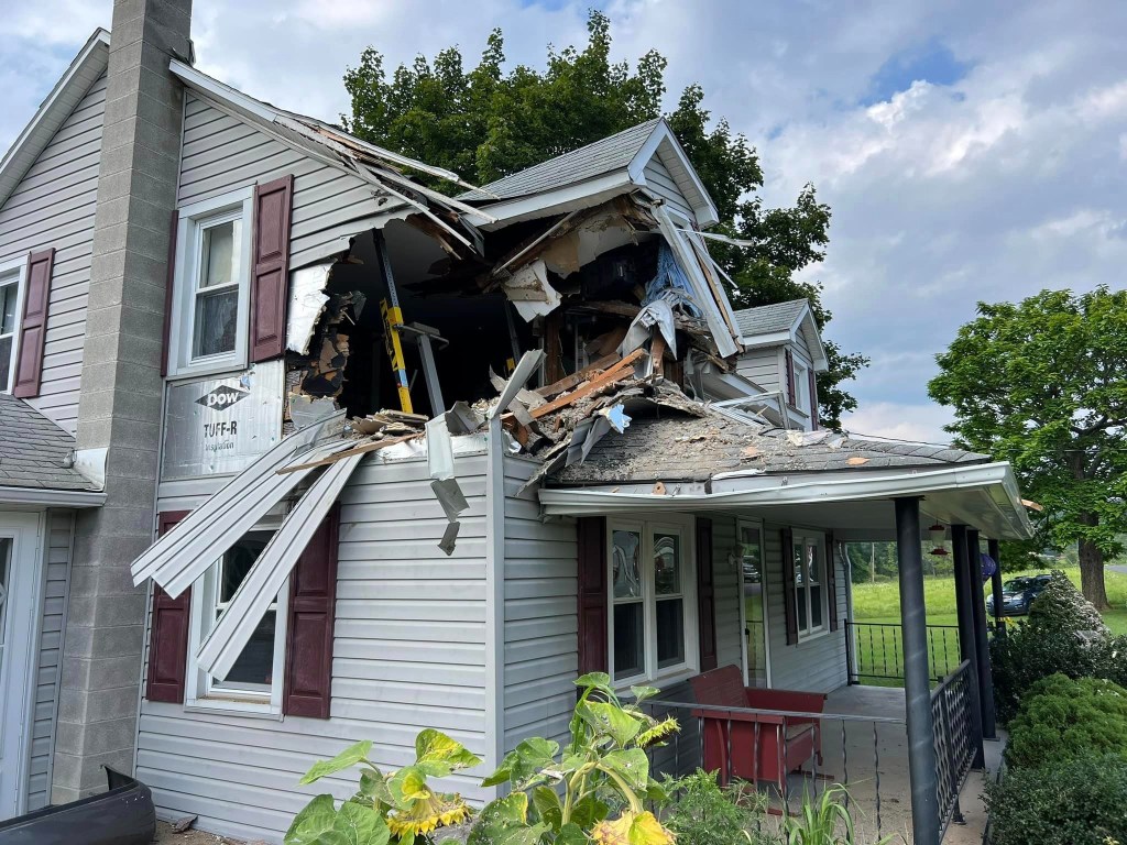 No one inside the home was harmed. 