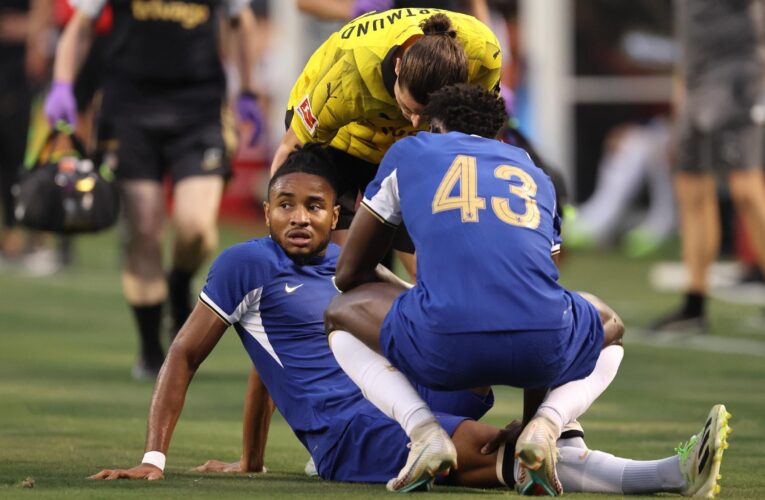 Pochettino hopes Nkunku injury is 'nothing big' after Chelsea star goes down in Dortmund draw