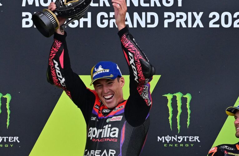 ‘One of those days where you feel invincible’ – Aleix Espargaro revels in MotoGP win at Silverstone
