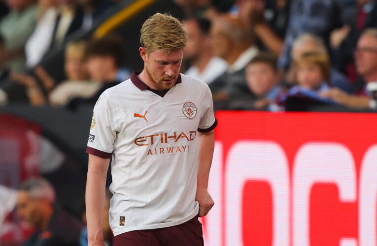 Guardiola confirms De Bruyne injury absence for 'a few months'