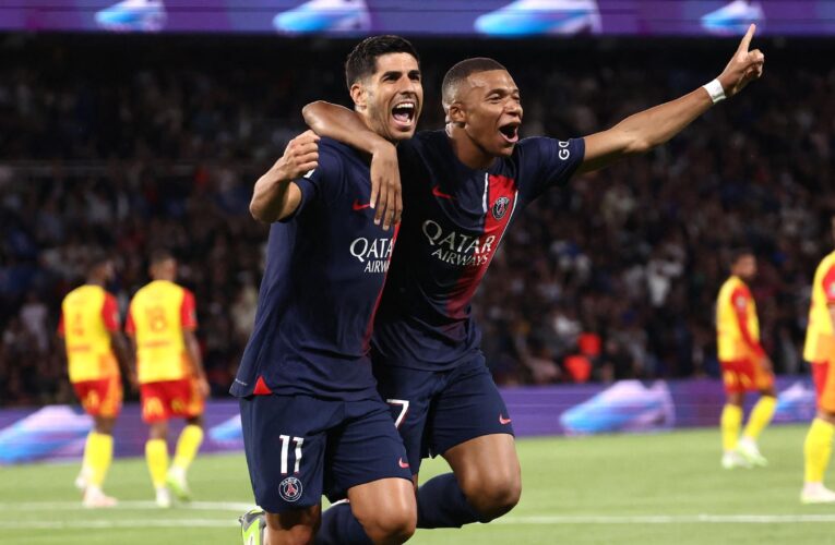 Paris Saint-Germain 3-1 Lens: Marco Asensio grabs first PSG goal in Ligue 1 win, Kylian Mbappe nets rocket